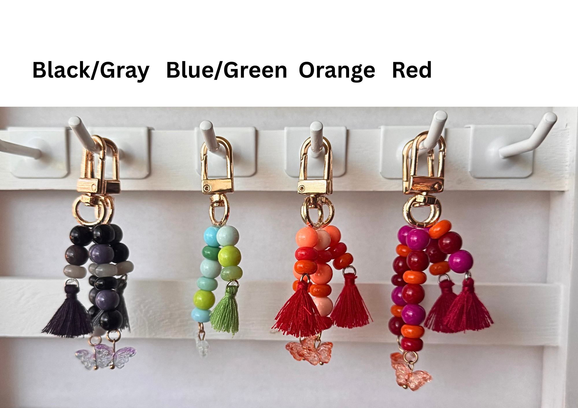 E-reader Charm - Tassels & Butterflies Cluster