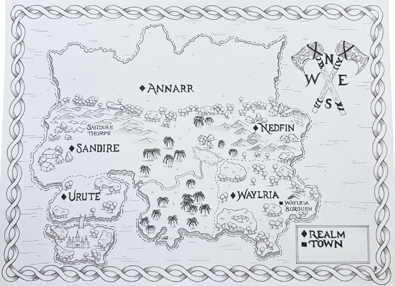 Custom Ink Map | Fantasy Fox Maps